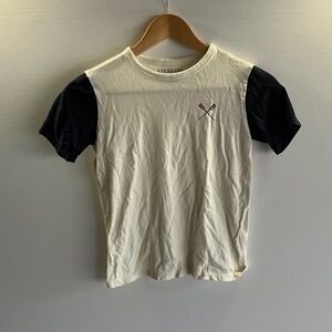 J. Crew Cream and Black Long Sleeve Tee